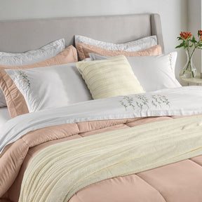 Briana Queen Bed Sheet Set – 200 Thread Count – 100% Cotton – Embroidered