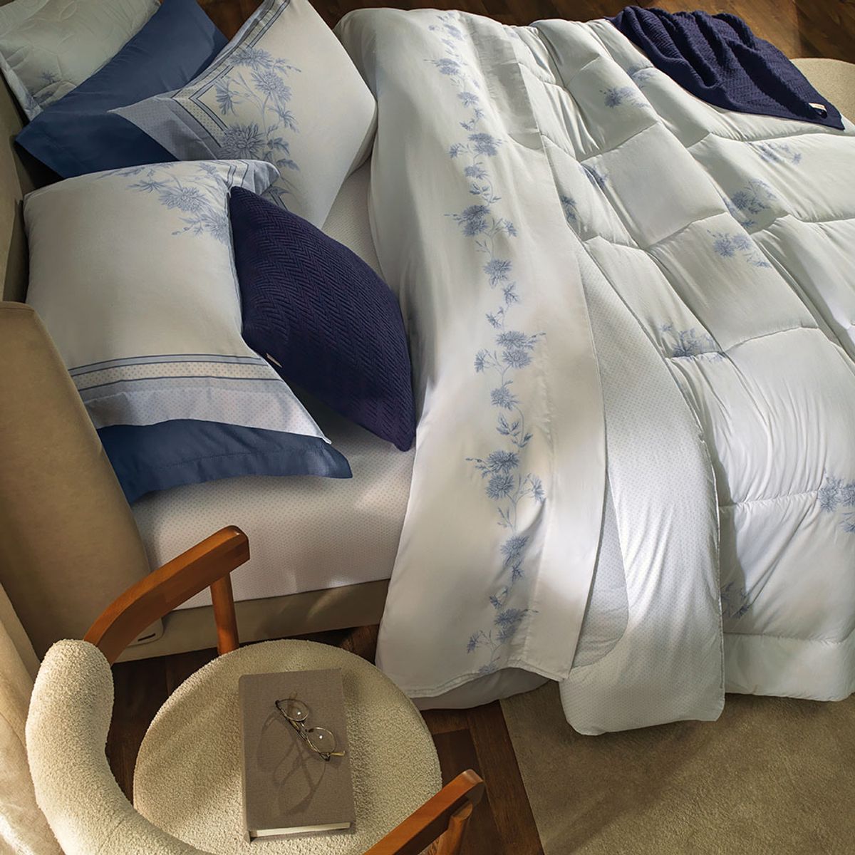 Mavie Double Bed Sheet Set – 200 Thread Count – 100% Combed Cotton