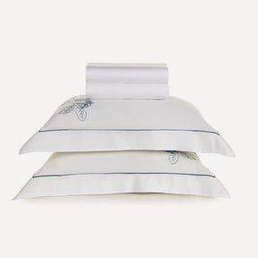Aster Double Bed Sheet Set – 300 Thread Count – 100% Cotton – Embroidered