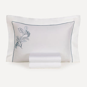 Aster Double Bed Sheet Set – 300 Thread Count – 100% Cotton – Embroidered