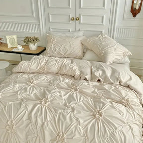 Ruffle Flower Bedding Set 3PCS