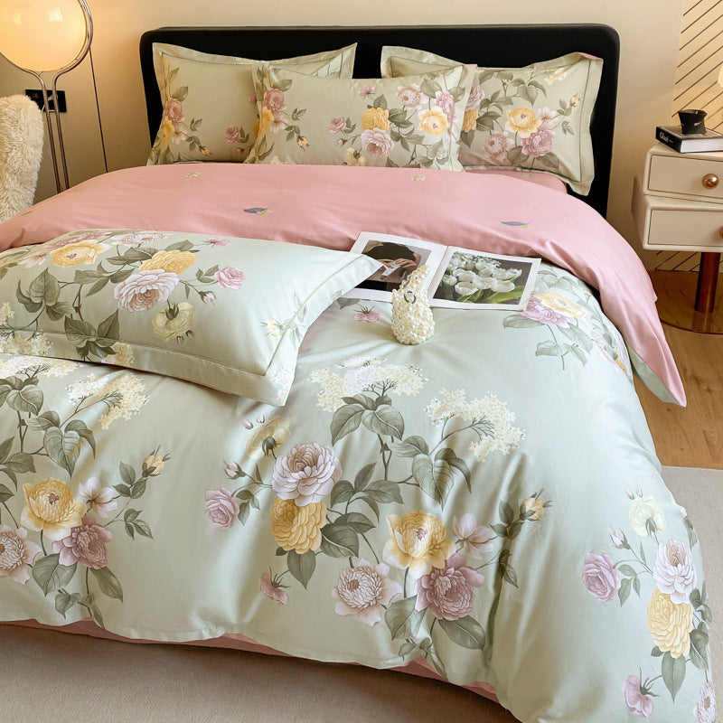 Cotton Floral Bedding Set (4PCS)