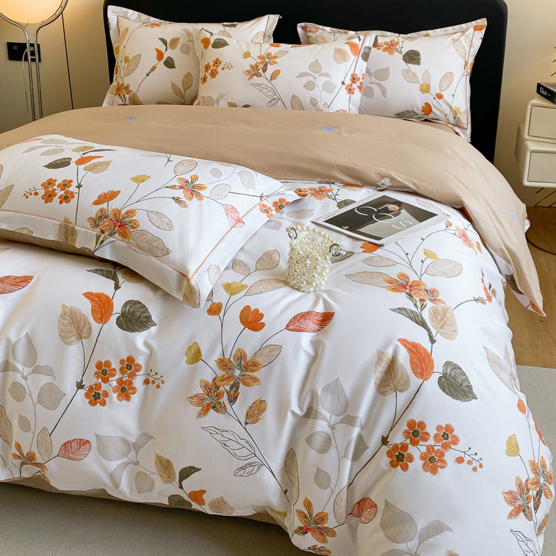 Cotton Floral Bedding Set (4PCS)