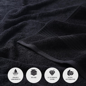 Superior Egyptian Cotton 10-Piece bath Towel Set , Small Towels For Facial, Spa, Quick Dry, Absorbent Towels, Bathroom Accessories, Guest Bath, Home Essentials, Washcloth, Airbnb, White