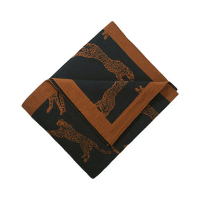 Reversible Cheetah Print Throw Blanket