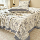 Botanical Cotton Quilt Bedding Set