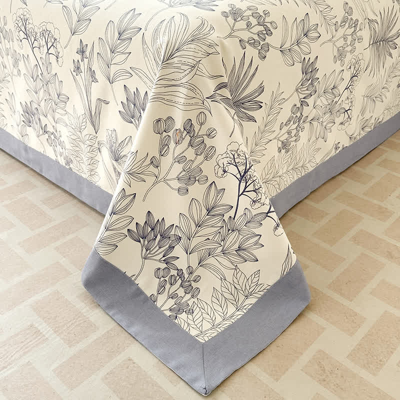 Botanical Cotton Quilt Bedding Set