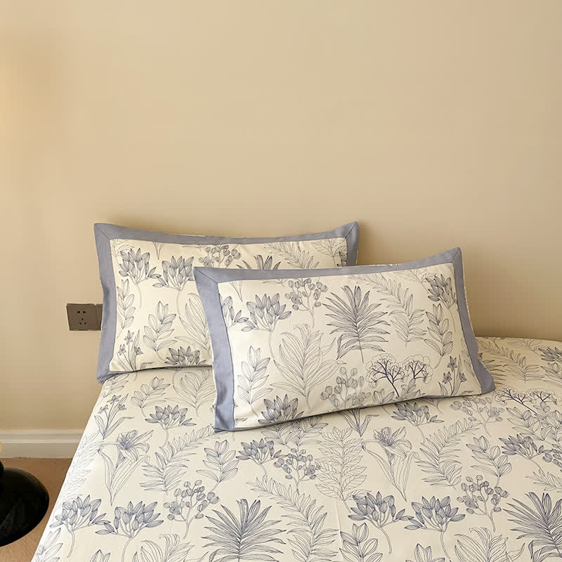 Botanical Cotton Quilt Bedding Set