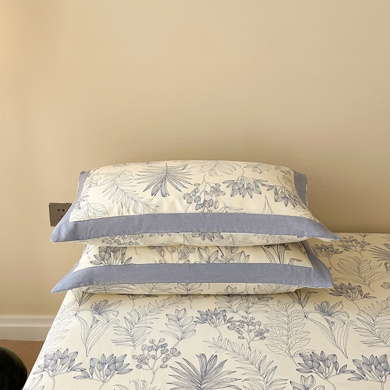 Botanical Cotton Quilt Bedding Set