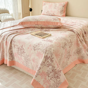 Botanical Cotton Quilt Bedding Set