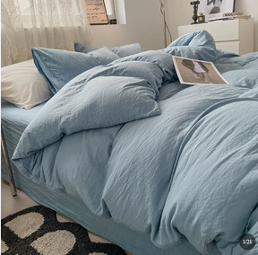 Washed Cotton Bedding Set (4PCS)