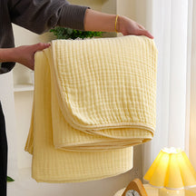 Cotton Waffle Blanket - Breathable All-Season Throw