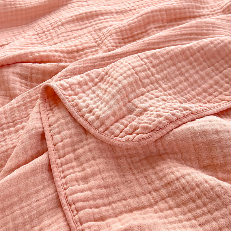 Cotton Waffle Blanket - Breathable All-Season Throw