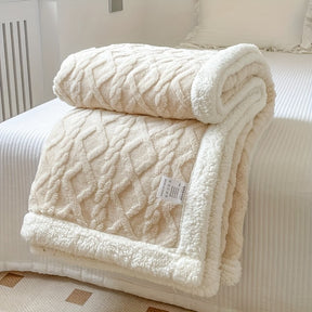 Sherpa Fleece Throw Blanket