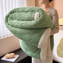 Double Layer Jacquard Warm Blanket