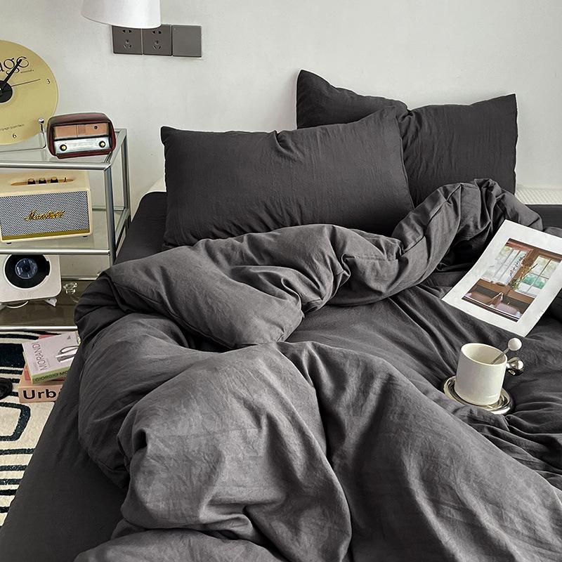 Washed Cotton Bedding Set (4PCS)