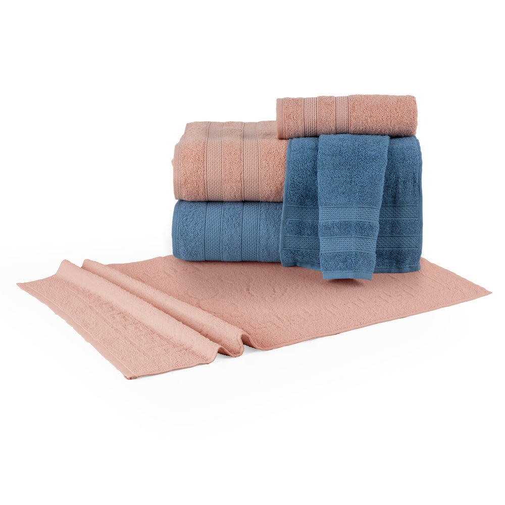 Comfort 5-Piece Bath Towel Set – 100% Cotton, 430g/m² – 5 Colours