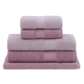 5-Piece Luxury Ribbed Bath Towel Set – Ultra Soft  6 Colours