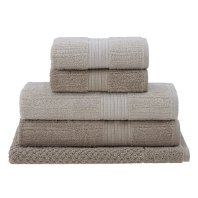 5-Piece Luxury Ribbed Bath Towel Set – Ultra Soft  6 Colours
