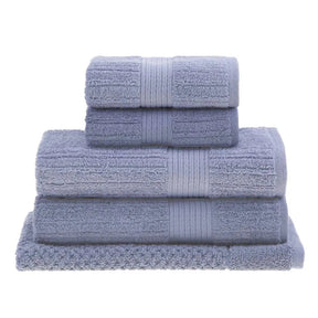 5-Piece Luxury Ribbed Bath Towel Set – Ultra Soft  6 Colours