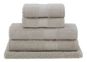 5-Piece Luxury Ribbed Bath Towel Set – Ultra Soft  6 Colours
