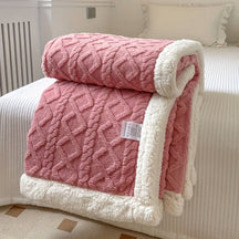 Sherpa Fleece Throw Blanket